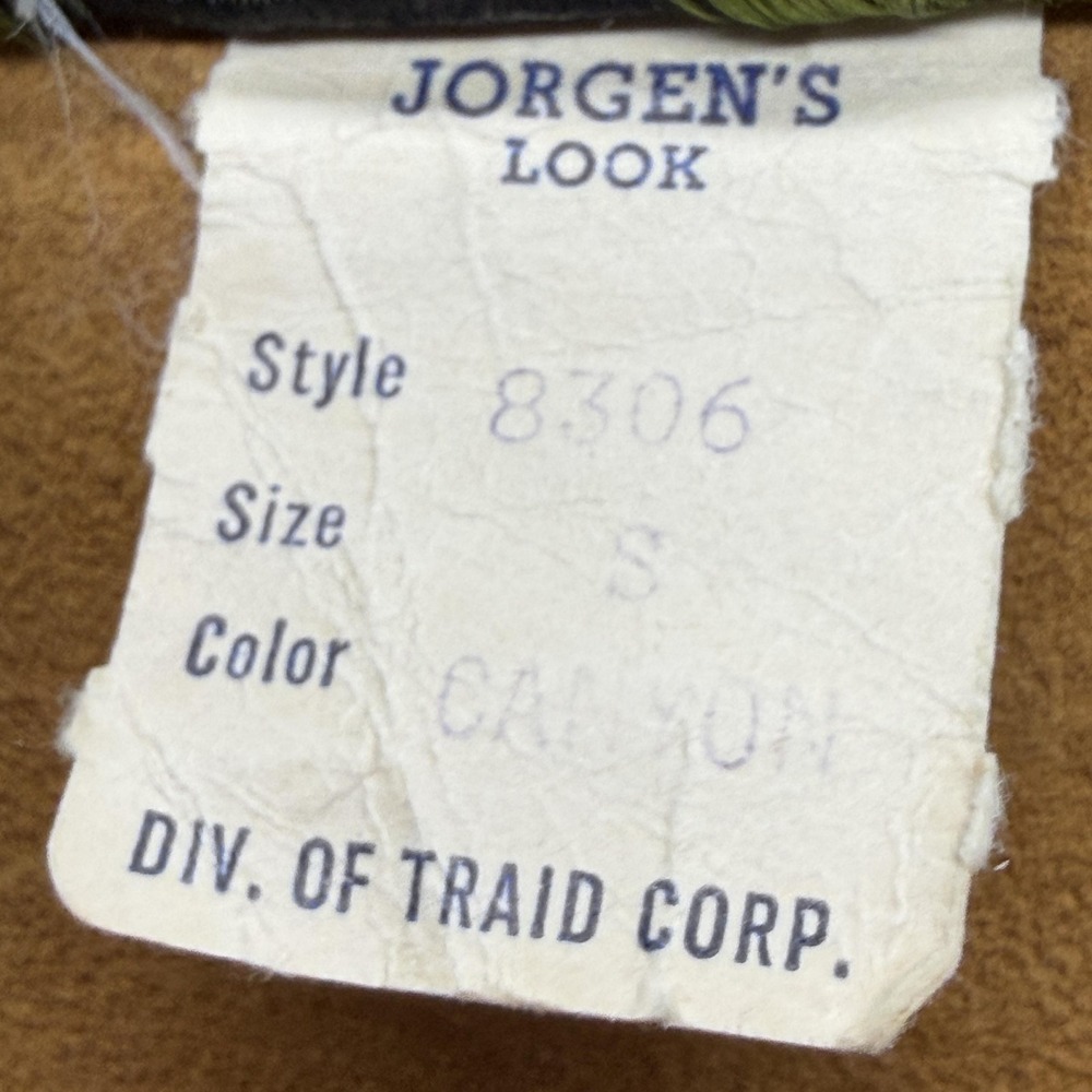 Vintage Jorgens Leather Design Vest Womens Small Brown Suede Unlined - Picture 7 of 15
